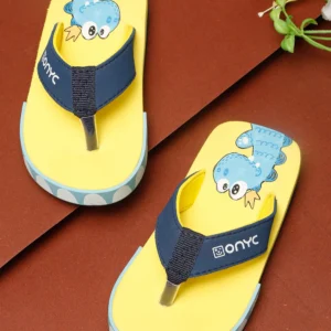 premium dino v shape flip flops yellow (unisex)329.00